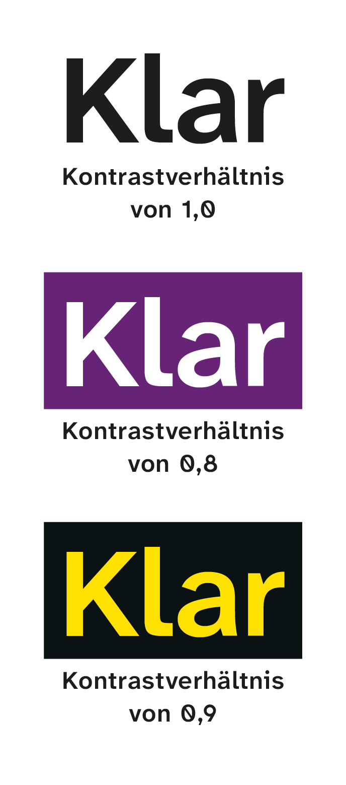 Kontrastverhältnisse